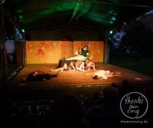 The Theater am Ring plays Shakespeares A Midsummer Night's Dream in the Klostergarten